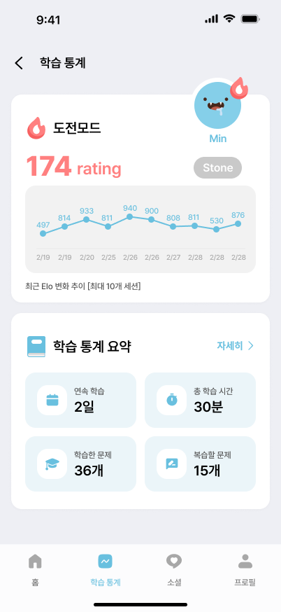 학습 통계